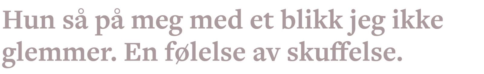 skuffelse