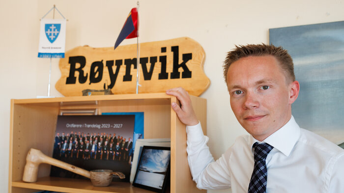 Kennet Tømmermo Reitan Bildet viser ordføreren i Røyrvik kommune, Kennet Tømmermo Reitan