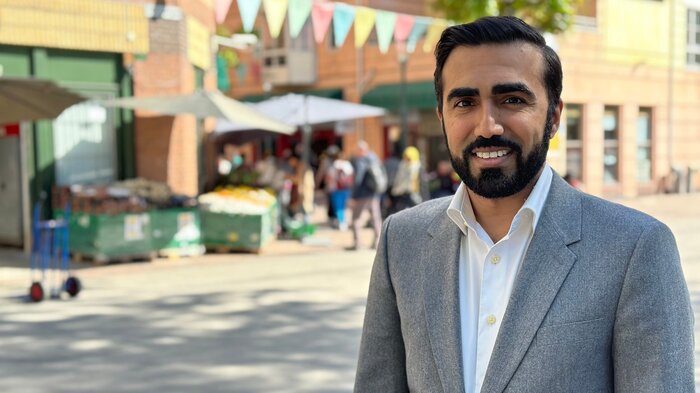 Bildet viser statssekretær Usman Mushtaq i Helse- og omsorgsdepartementet 