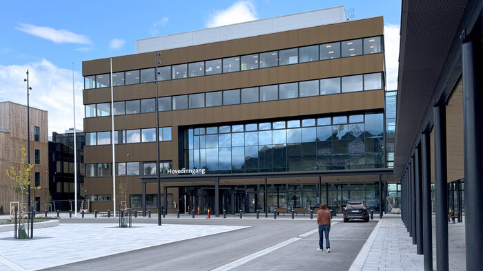 det nye sykehuset i Drammen bildet viser det nye sykehuset i Drammen