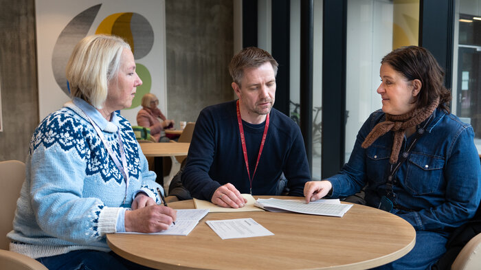de tre tillitsvalgte for NSF ved SUS bildet viser de tre tillitsvalgte for NSF ved SUS