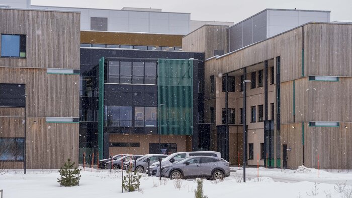 Bildet viser Drammen sykehus.