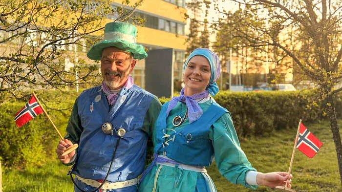 Bildet viser Jomar Tjønn og Kristin Støen.