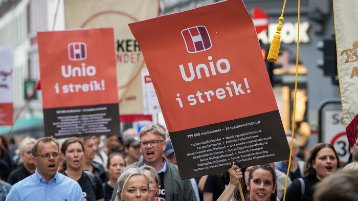 Bilde av streikemarkering