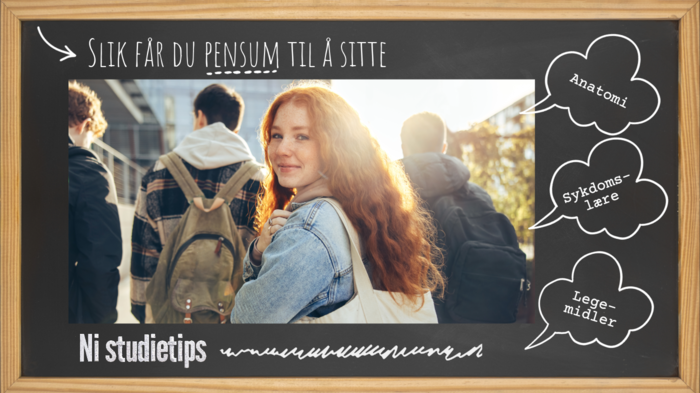 Bildet viser en student