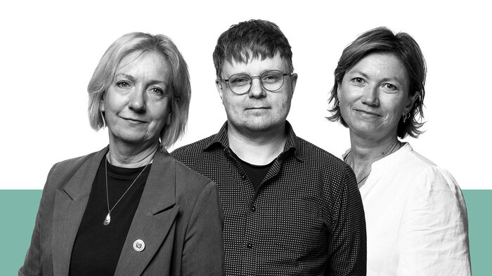 Bilde viser fra venstre Berit Liland, Ole Martin Moen og Berit Hofset Larsen