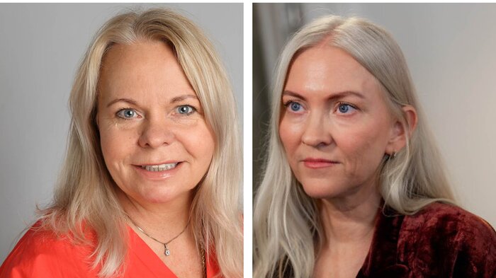 bilde av ks-direktør Hege Mygland og nsf-leder lill sverresdatter larsen