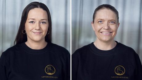 Bildet viser Bettina Lindgren og Eline Grelland Røkholt