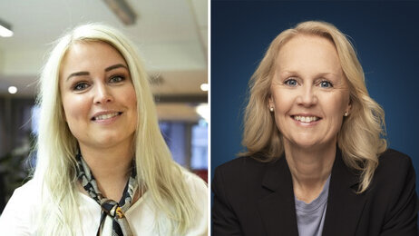 Bildet viser portretter av de to innleggsforfatterne