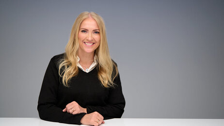 Bildet viser et portrett av forbundsleder Lill Sverresdatter Larsen.