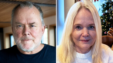 Bildet viser portretter av Stein R. Johansen og Bente Holvik