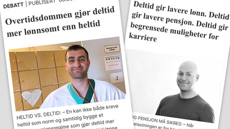 Bildet viser faksimile av debattinnleggene til Kotcho og Oxholm