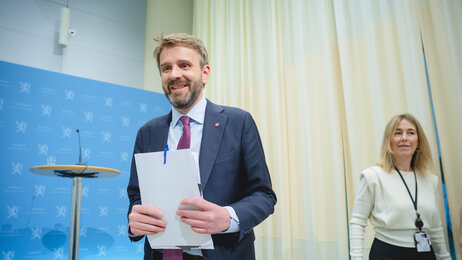 Bildet viser helseminister Vestre.