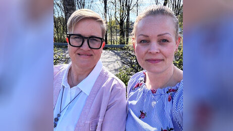 Bildet viser artikkelforfatterne Bente Kjesbu og Siv Lehne