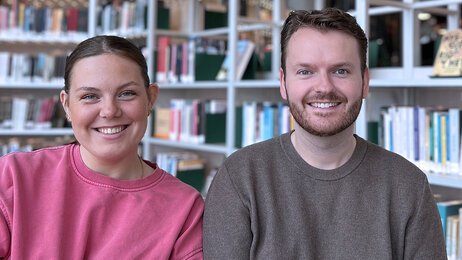 Bildet viser Ada Emilie Warderud og Chris Robin Hakkelberg