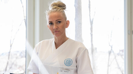 Bildet viser NSF-leder Lill Sverresdatter Larsen.
