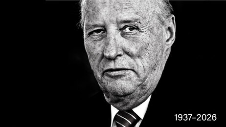 Bildet viser kong Harald