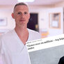 Bildet viser innleggsforfatter Halvor Haugetuft Slåtten og en faksimilie av artikkelen han kommenterer