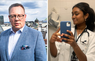 Bilde av Kai Øyvind Brenden og Saya Gajendran