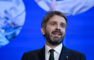 Bildet viser helseminister Jan Christian Vestre