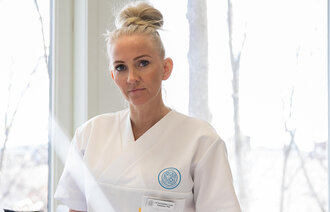 Bildet viser NSF-leder Lill Sverresdatter Larsen.
