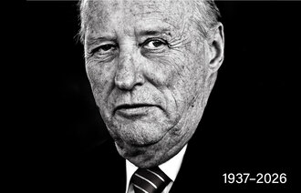 Bildet viser kong Harald