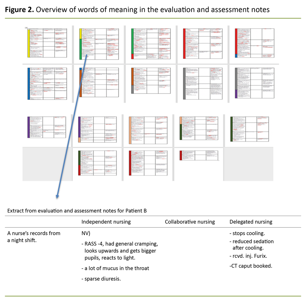 Figure 2. Overview of words of meaning in the evaluation and assessment notes Figure 2. Overview of words of meaning in the evaluation and assessment notes