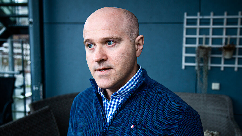 Trond Eirik Bergflødt viser hvordan angsten har flere uttrykk og stadier. Trond Eirik Bergflødt viser hvordan angsten har flere uttrykk og stadier.