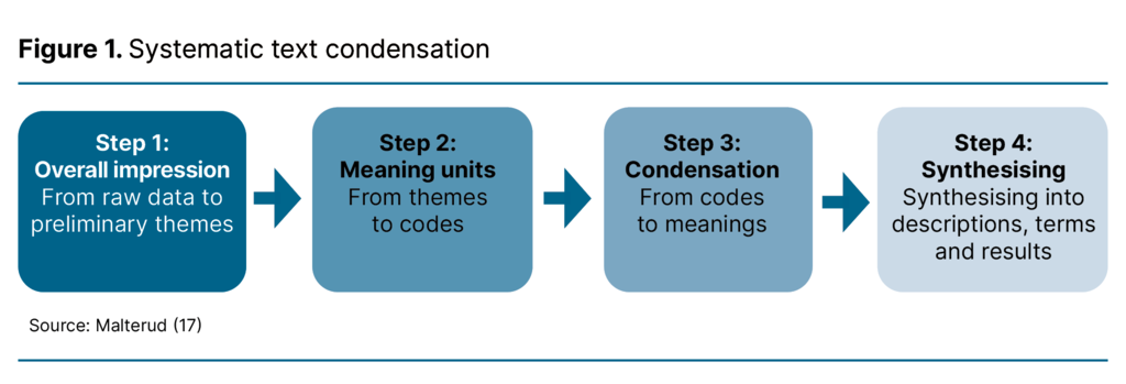 Figure 1. Systematic text condensation