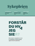 Viser forsiden av Sykepleien 0326