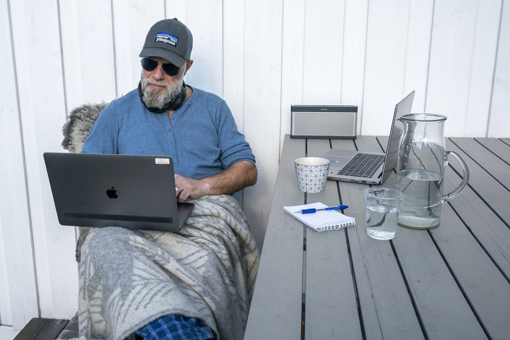 person med hjemmekontor bildet viser person med hjemmekontor