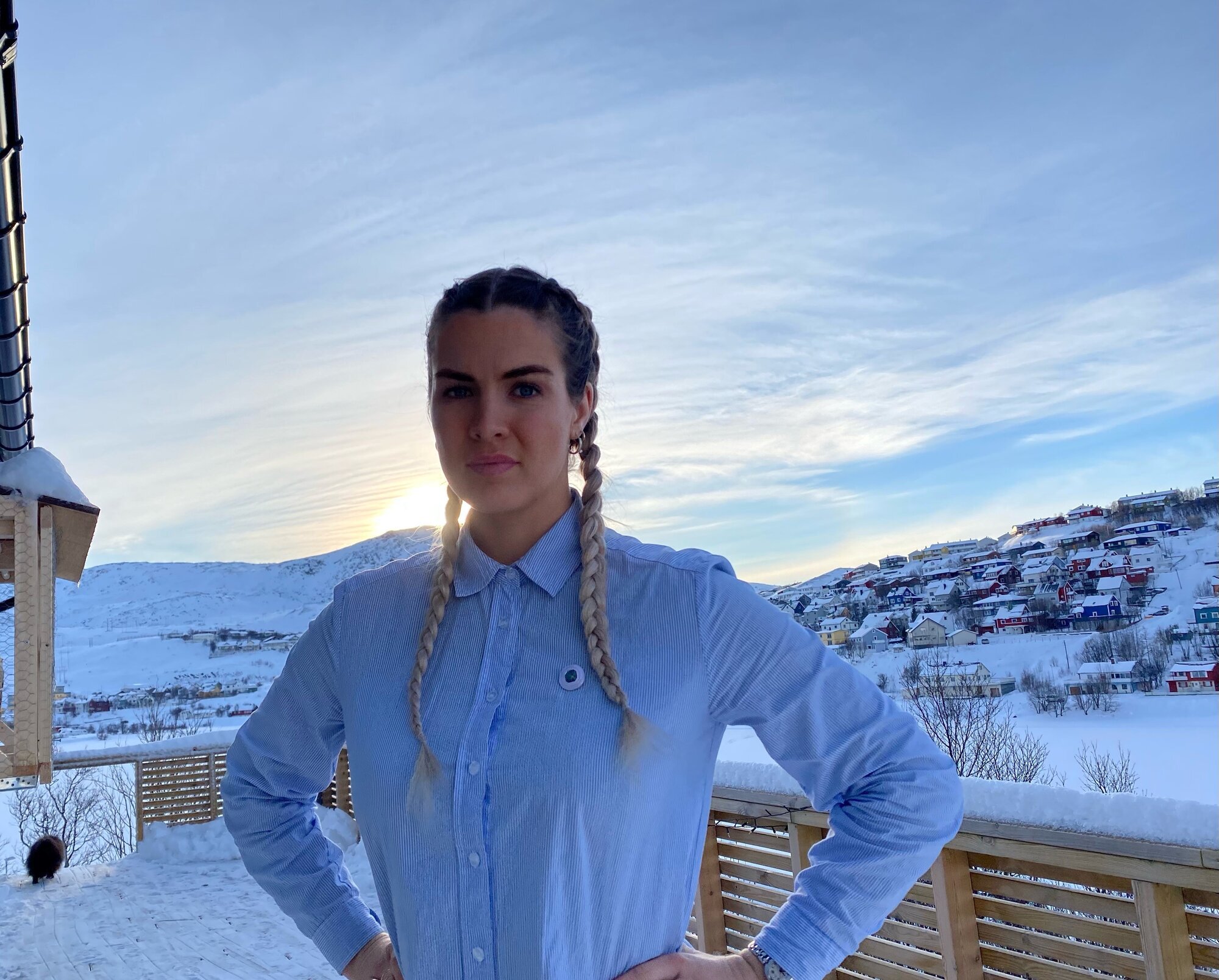 Bildet viser studentlederen i NSF, Edel Marlèn Taraldsen. 