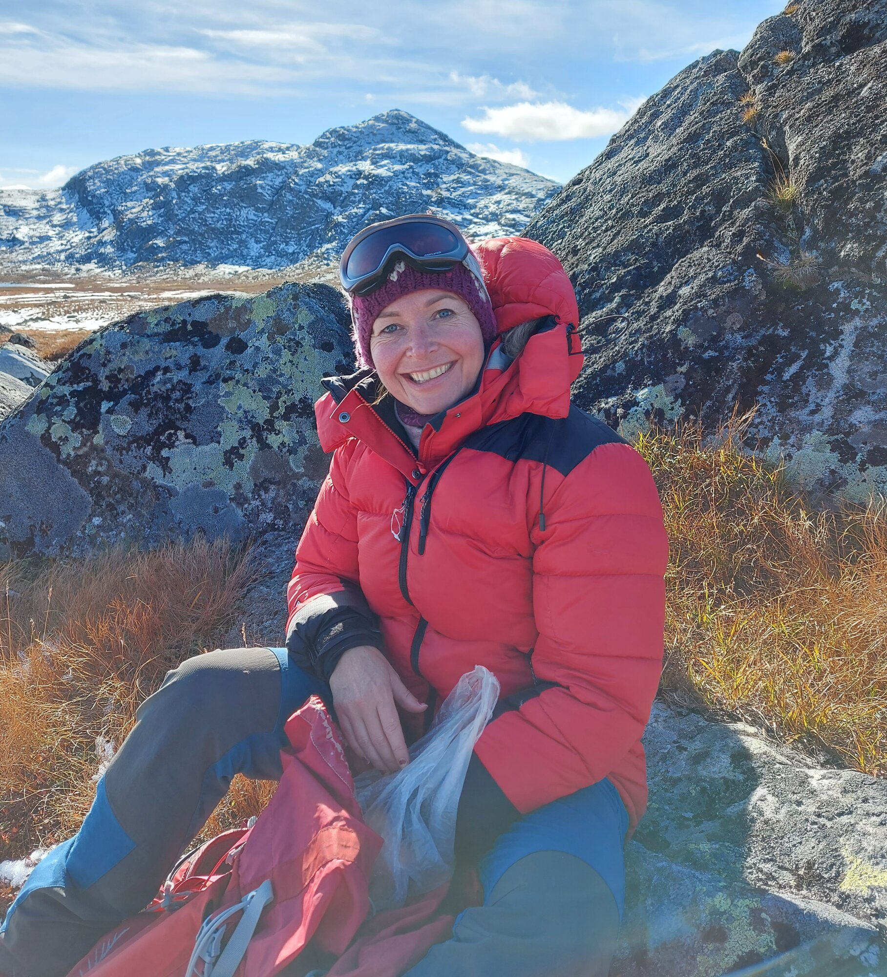 Cecilie Hoxmark på tur Bildet viser Cecilie Hoxmark på tur