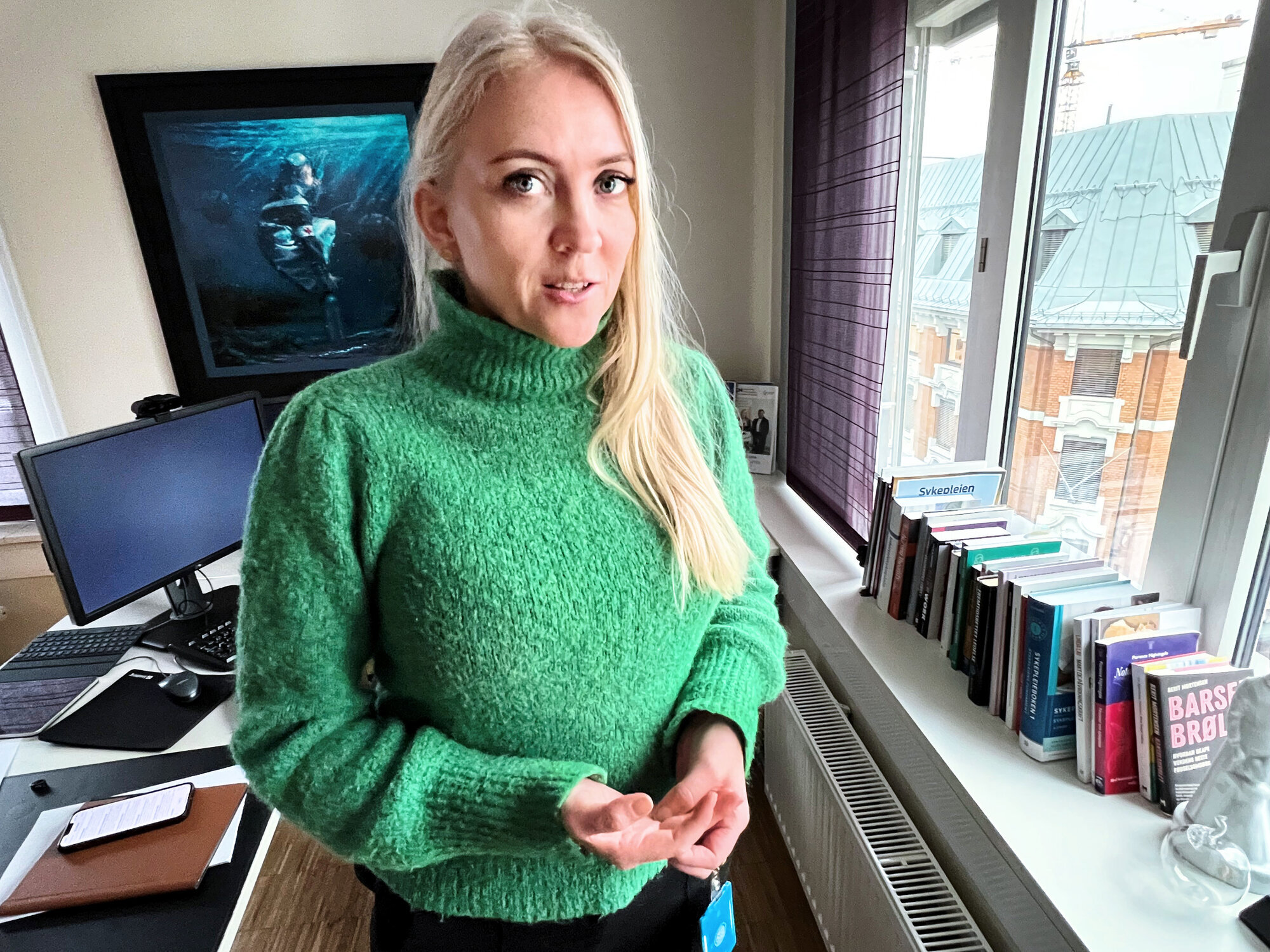 Lill Sverresdatter Larsen Bildet viser NSF-leder Lill Sverresdatter Larsen
