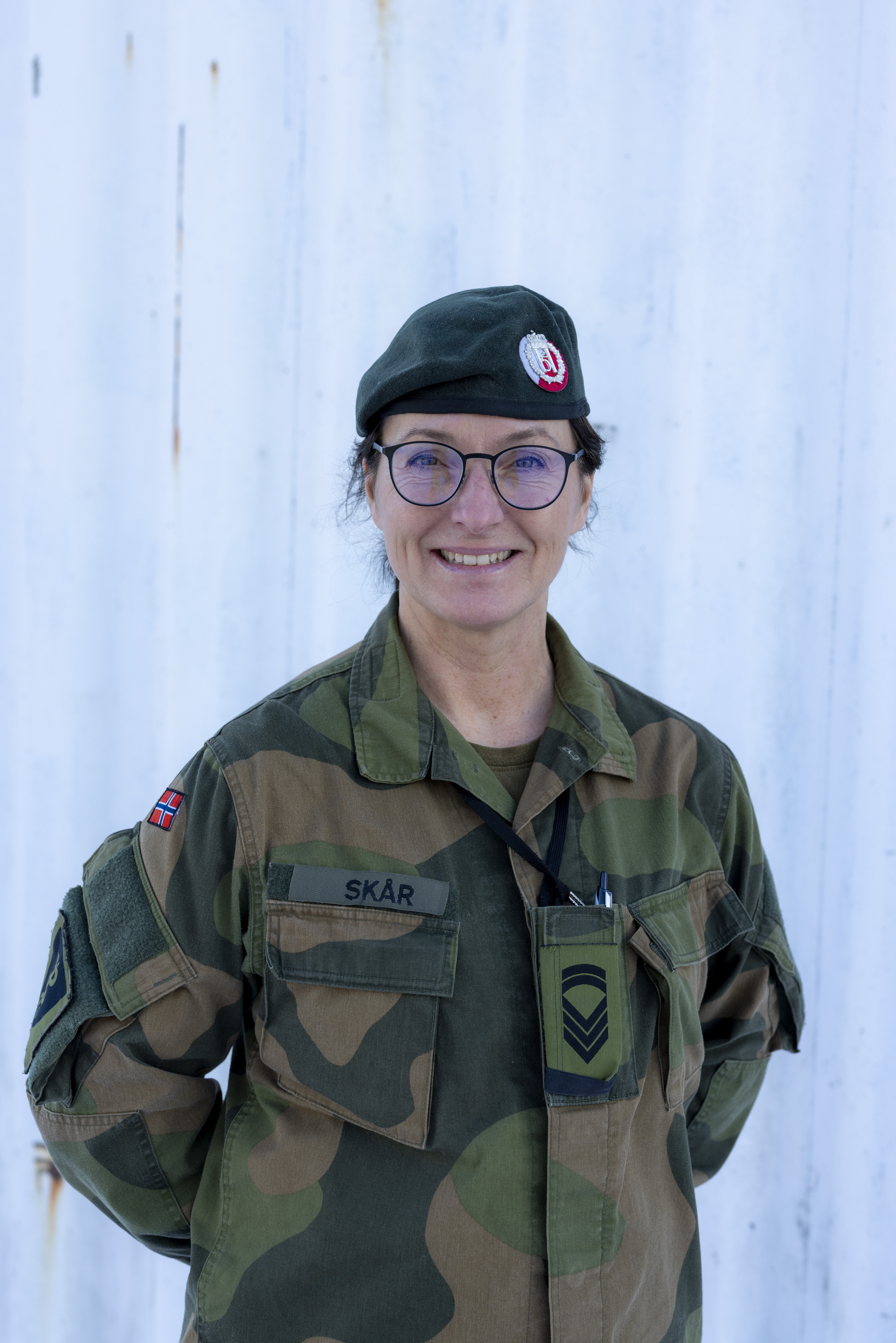Bildet viser sykepleier i saniteten.