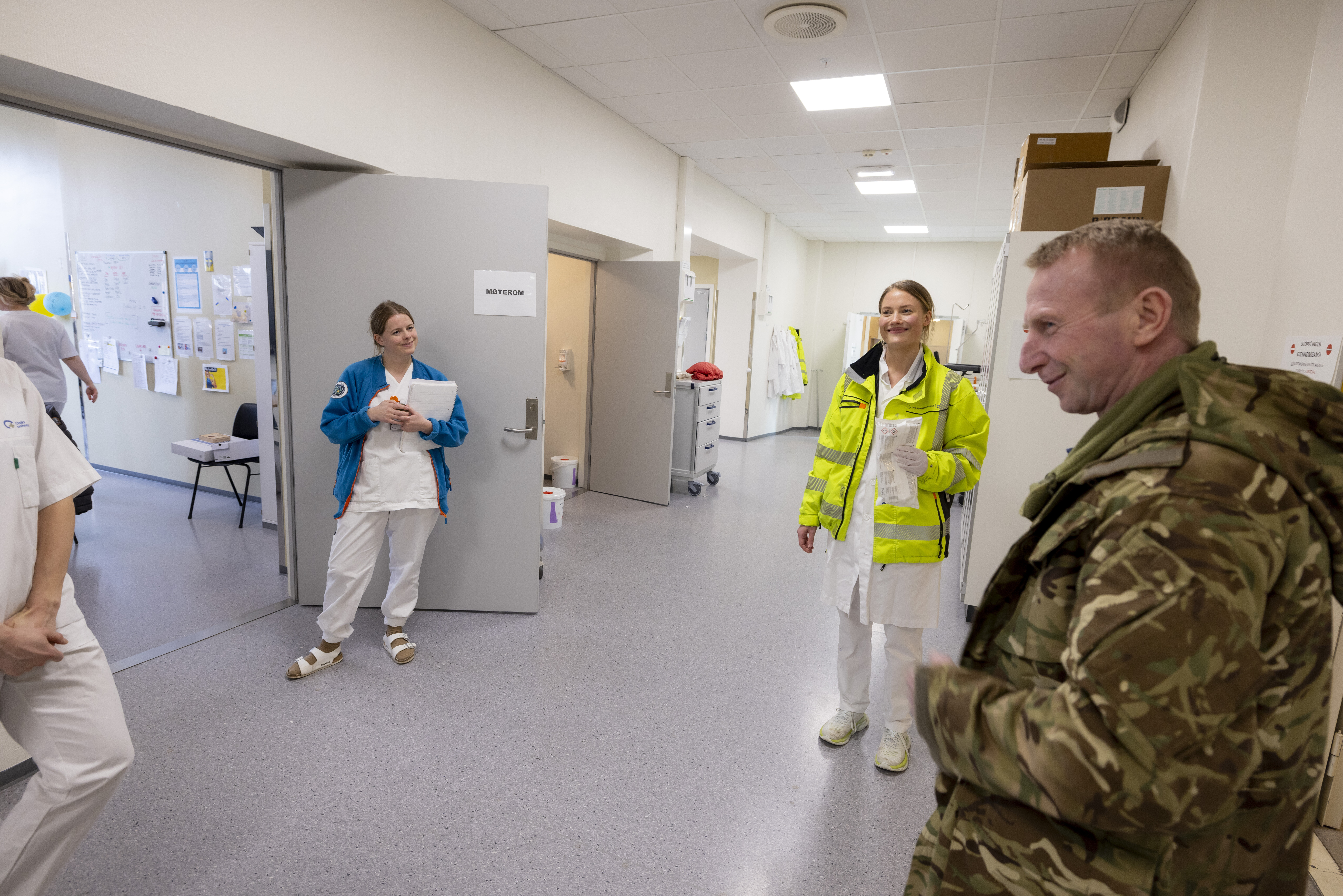 Medevac, Ullevål ildet viser sykepleiere på Medevac-posten.