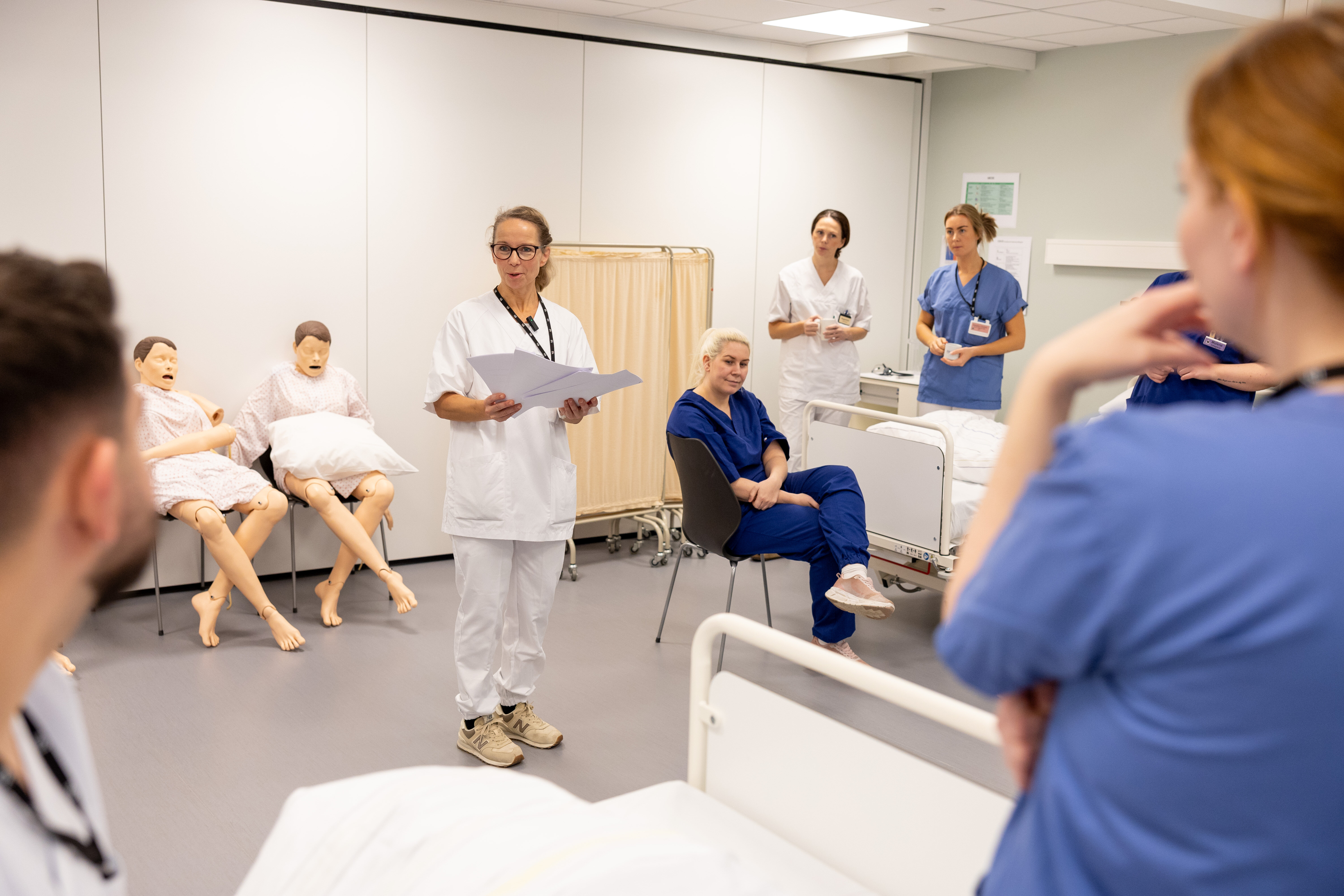 Guro-Marie Eiken, undervisning for AKS-studenter ved USN i Vestfold. Guro-Marie Eiken, undervisning for AKS-studenter ved USN i Vestfold.