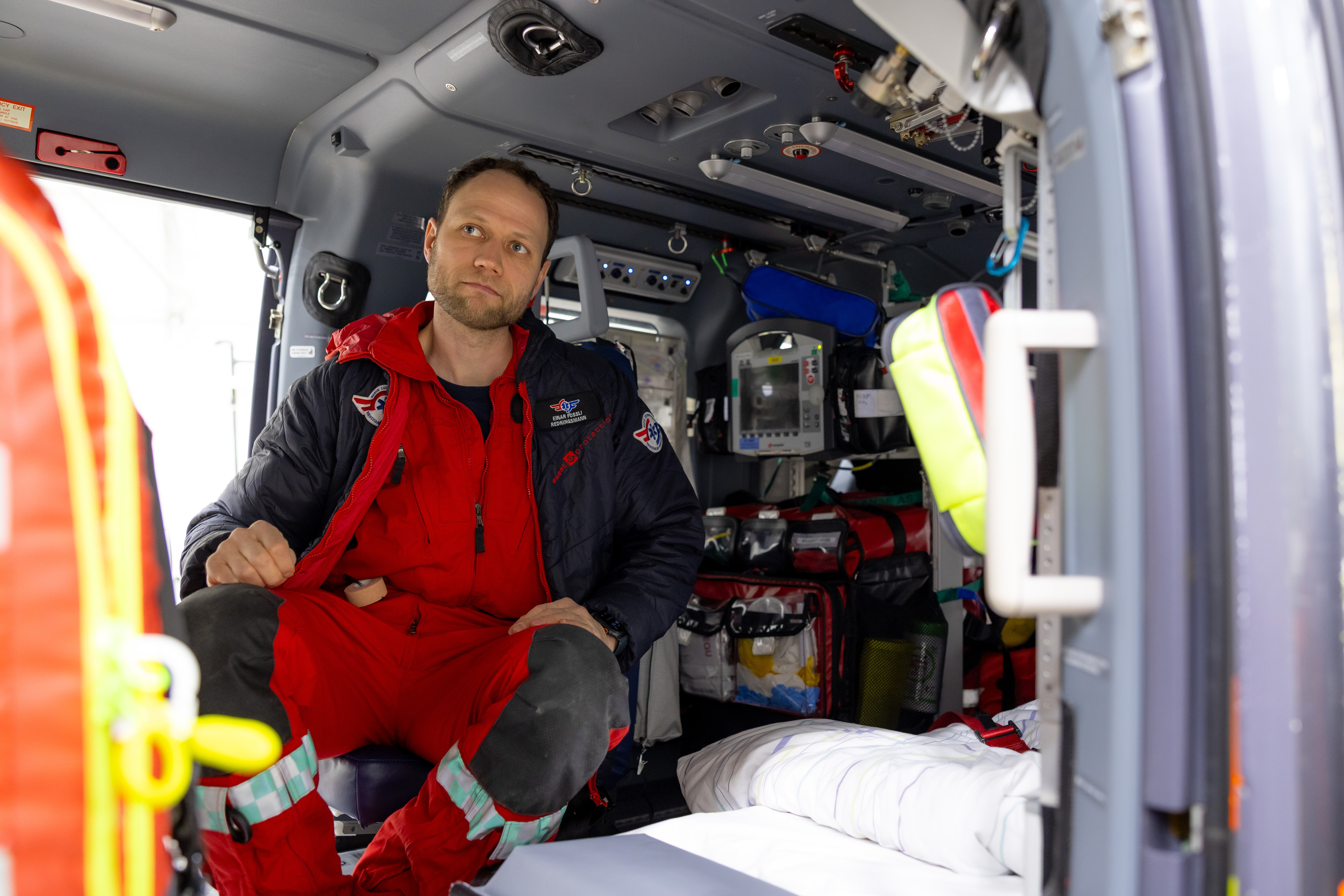 Einar Fossli anestesisykepleier og ledende redningsmann i Luftambulansen