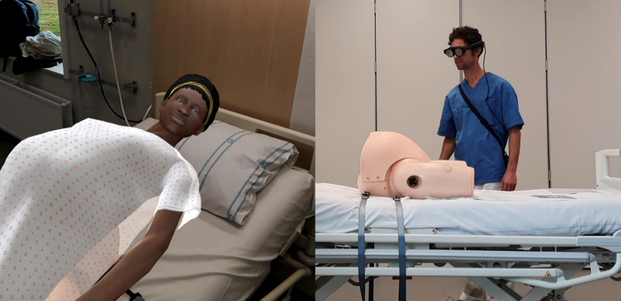 Bildet viser Mixed Reality-teknologi