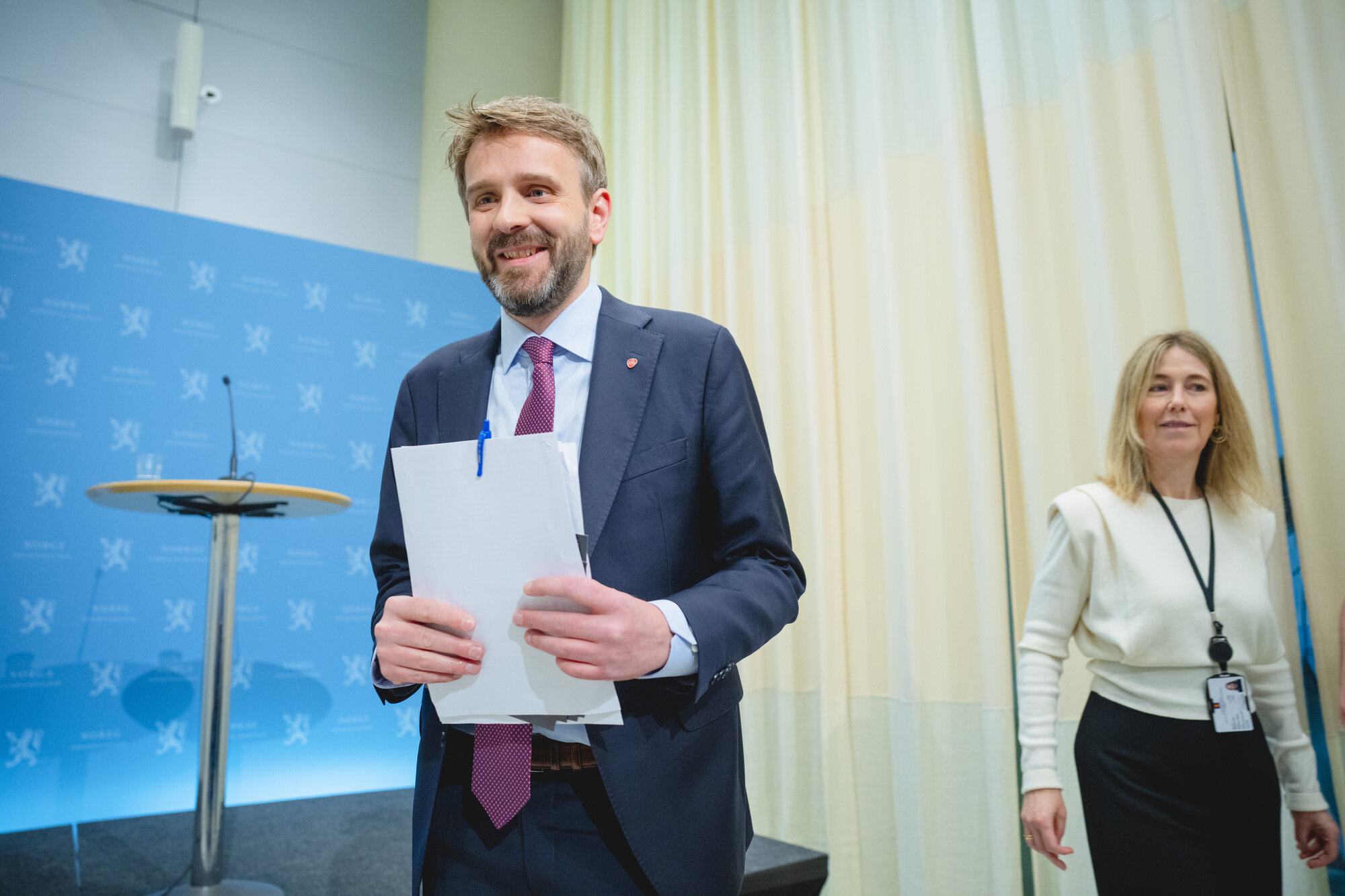 Bildet viser helseminister Vestre.