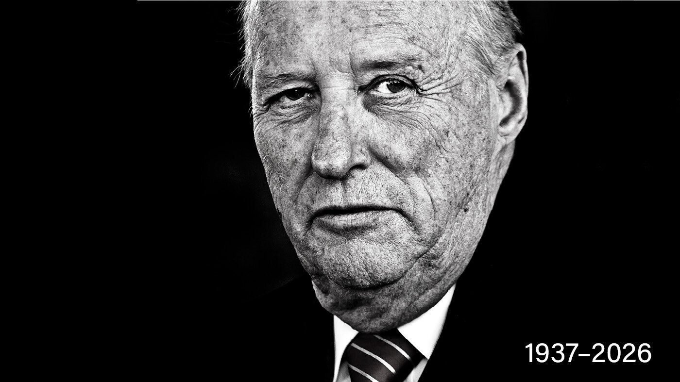 Bildet viser kong Harald
