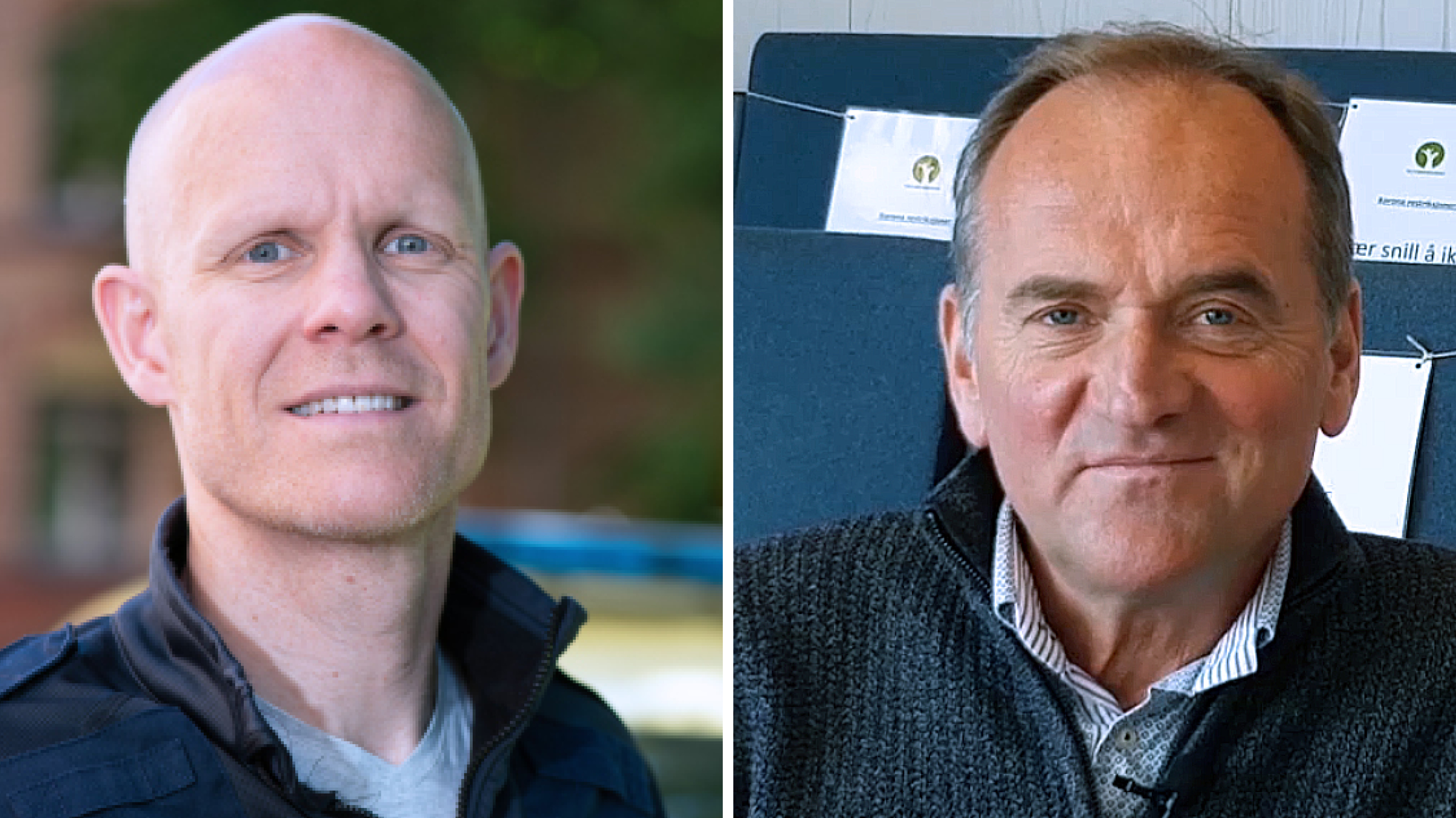 Bildet viser Emil Iversen og Guttorm Brattebø