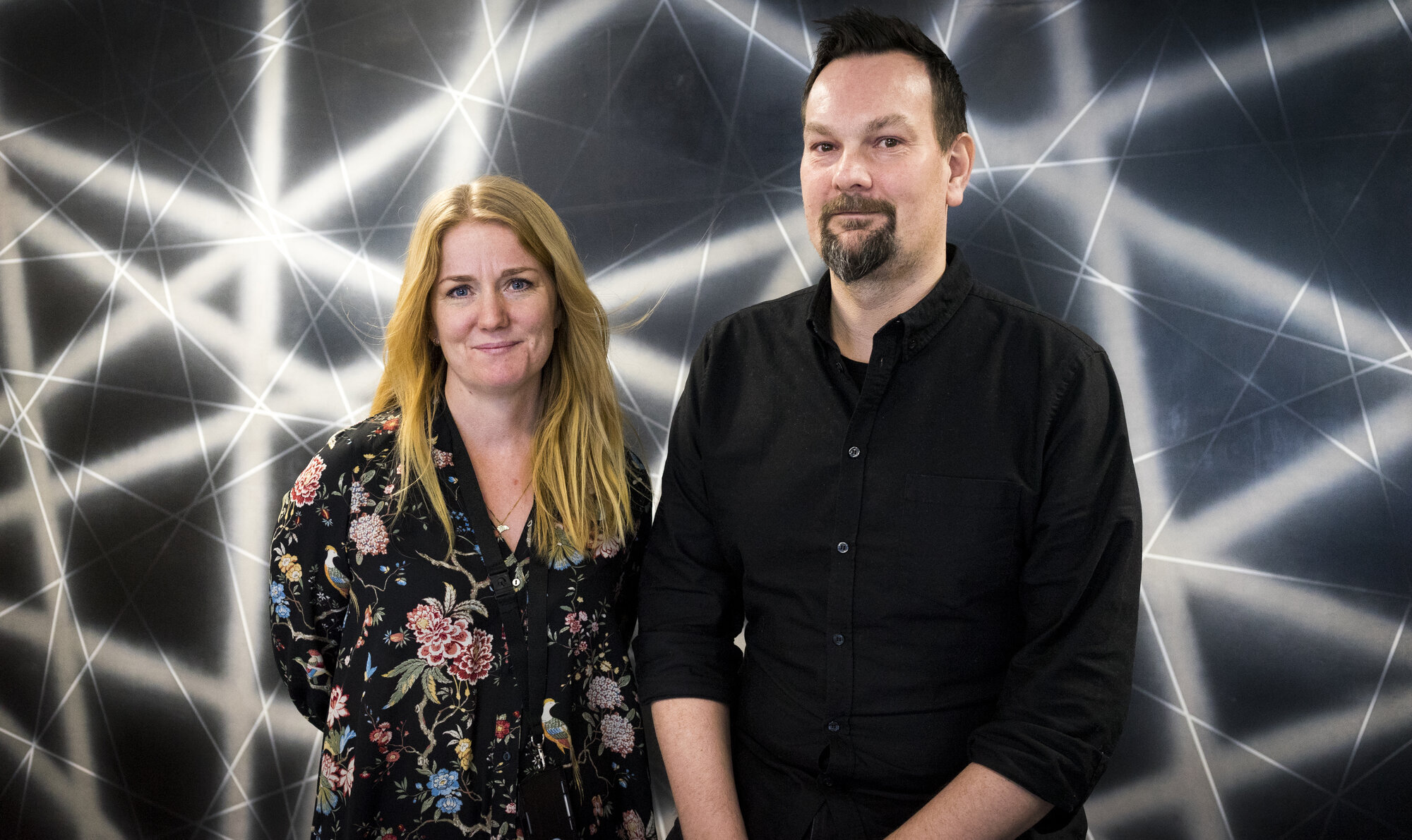 Anne-Marthe Rustad Indregard og Håkon Johannessen ved STAMI Bildet viser Anne-Marthe Rustad Indregard og Håkon Johannessen ved Stami