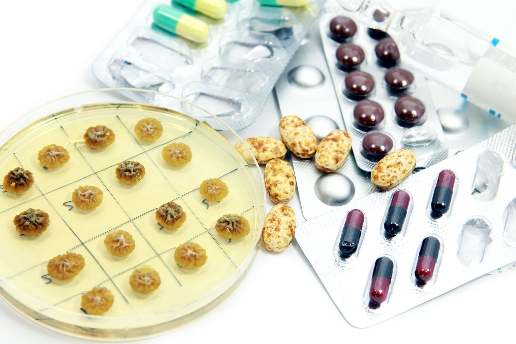Viser forskjellige typer antibiotika Viser forskjellige typer antibiotika