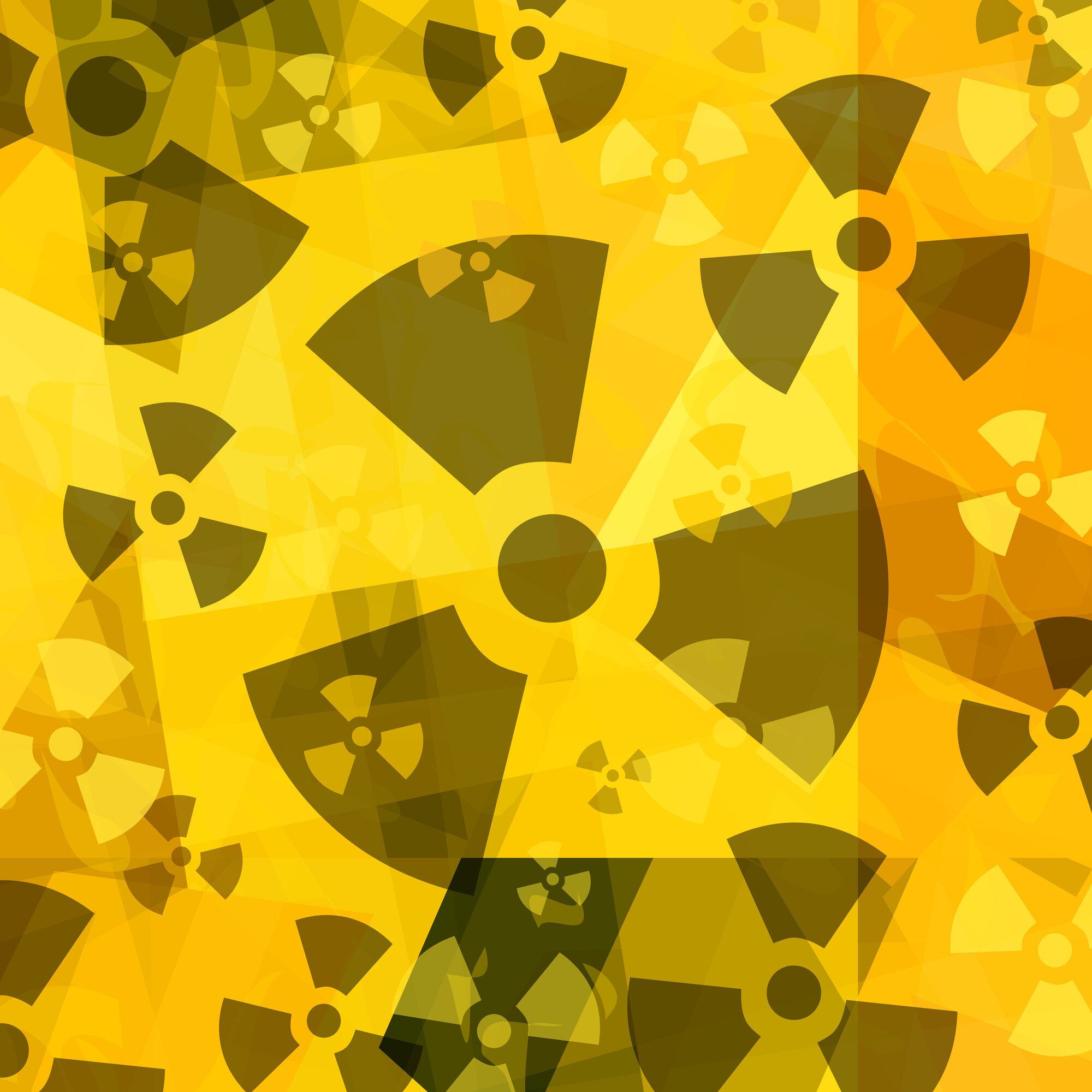 Atomulykke, atomkraftverk, Fukushima Illustrasjon av symbolet for atomkraft
