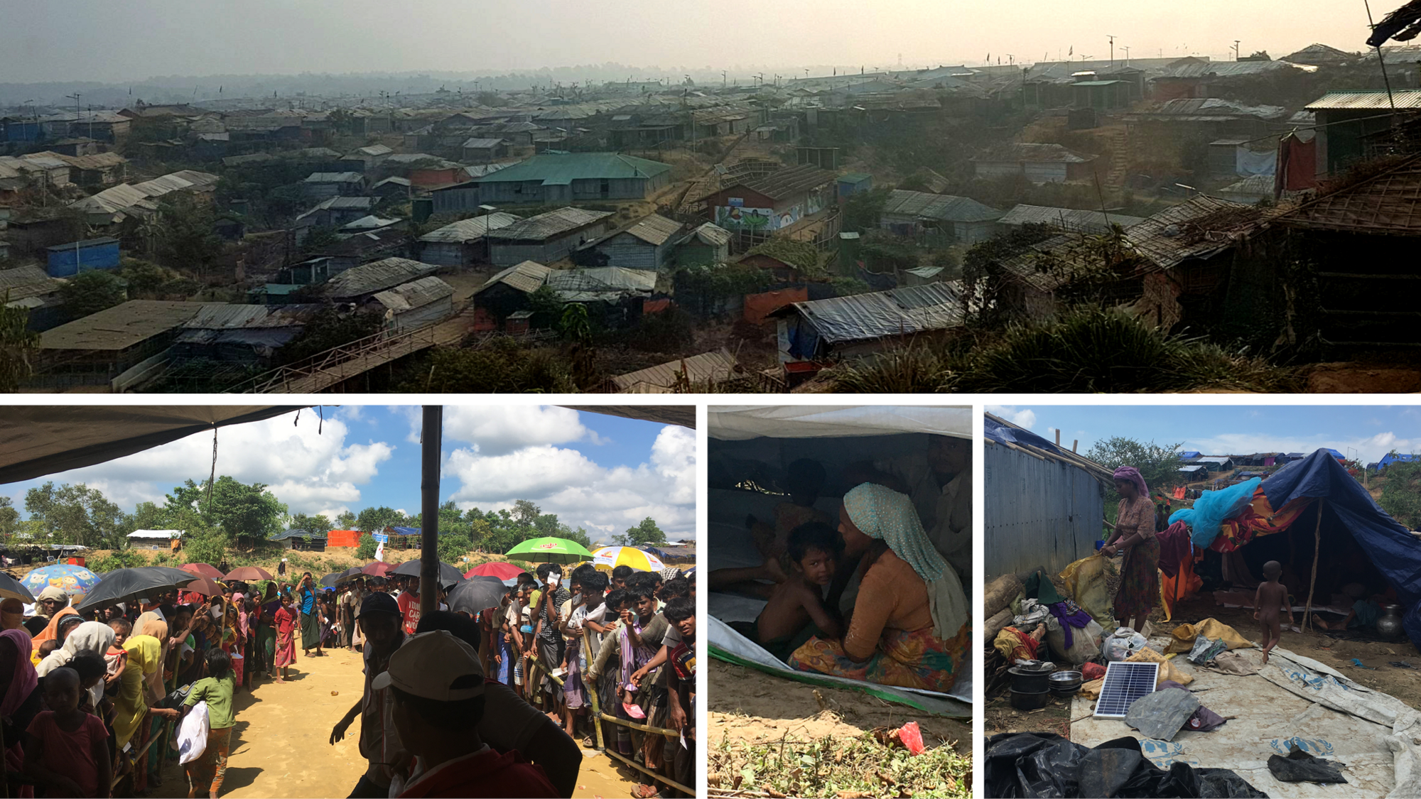 Flyktningeleiren ved Cox Bazar i Bangladesh Flyktningeleiren ved Cox Bazar i Bangladesh