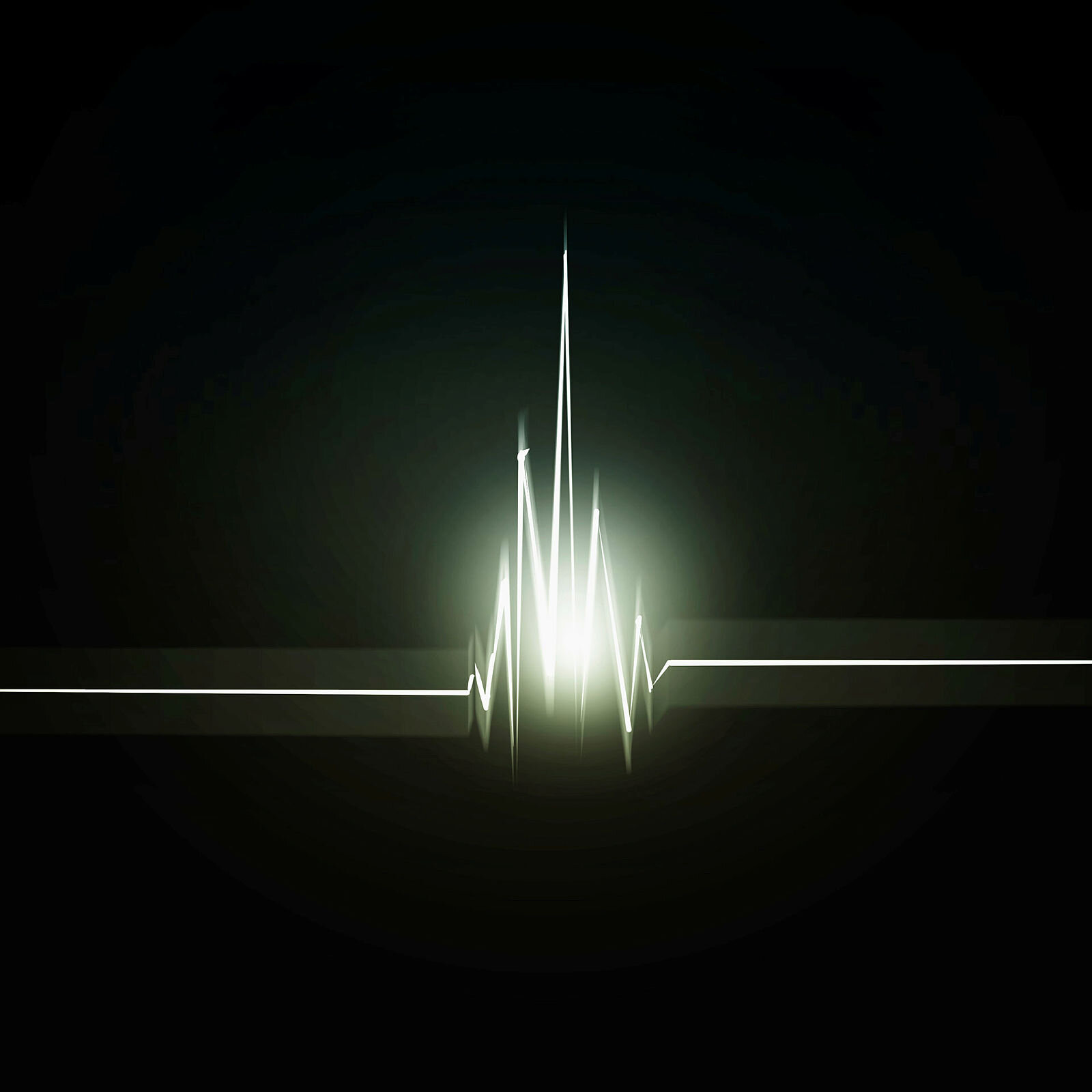 Bildet viser en EKG som angir et hjerteslag.