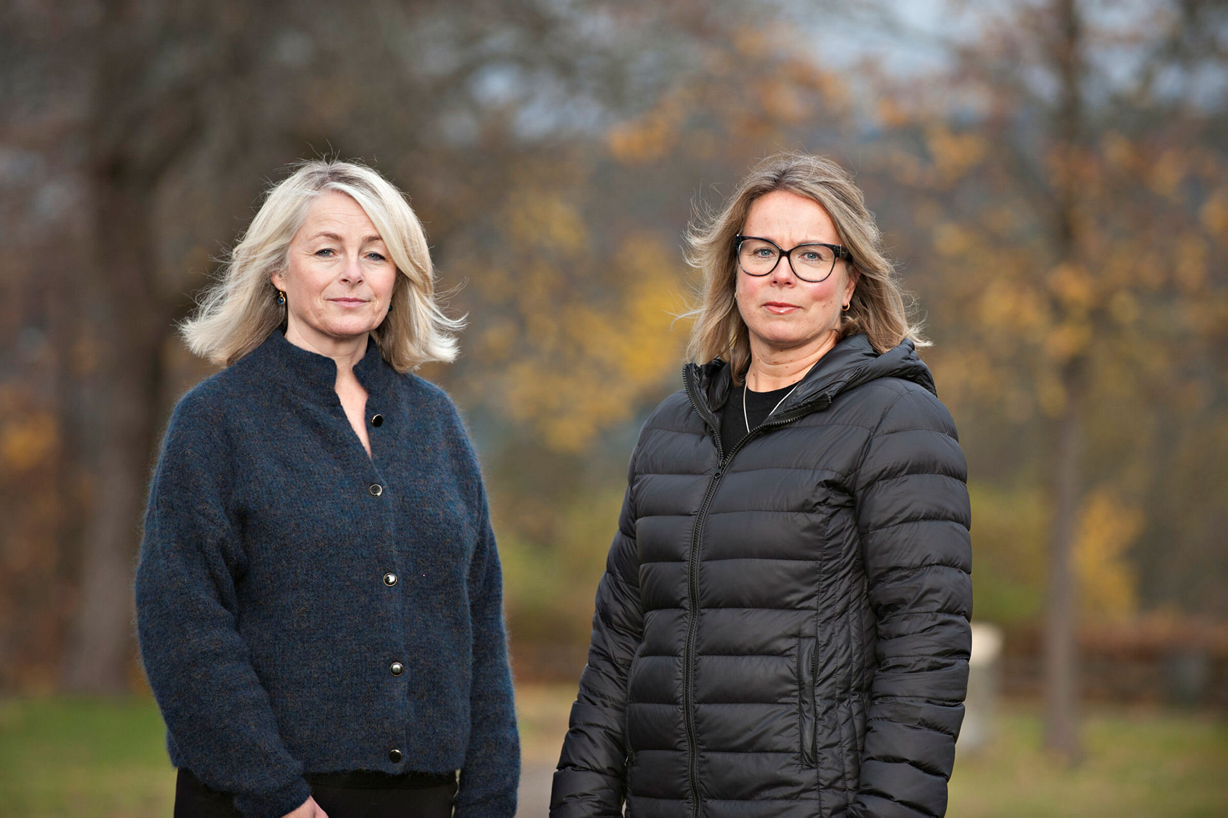 Hilde Vesetrud FossT (t.v.) og Tonje Støa Sandvik, helsesykepleiere (leder og teamleder) i Kongsberg