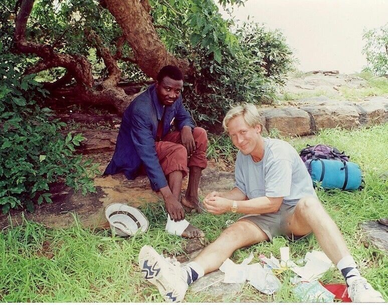 Bildet viser Rudolf Christoffersen i Mali Rudolf Christoffersen i Mali