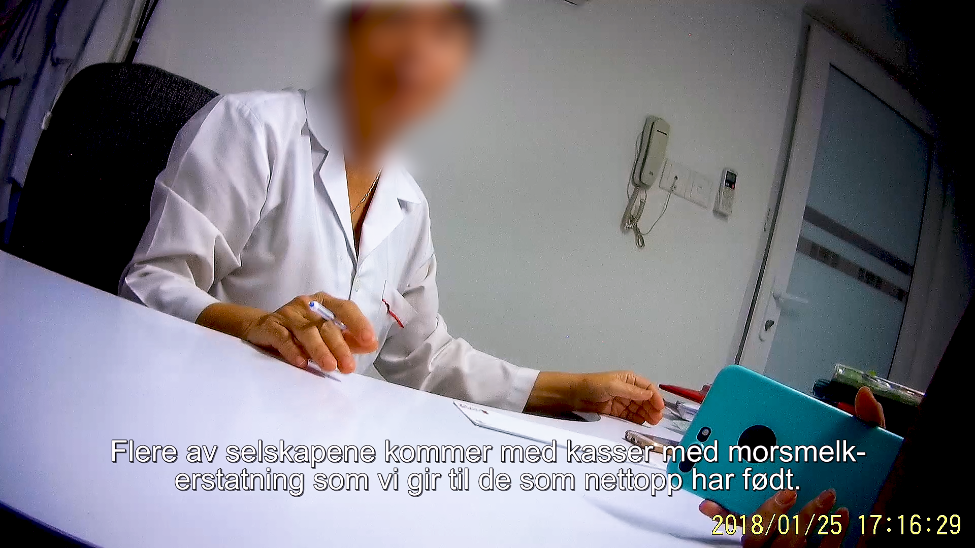 opptak fra helseklinikk med skjult kamera Bildet viser opptak fra helseklinikk med skjult kamera